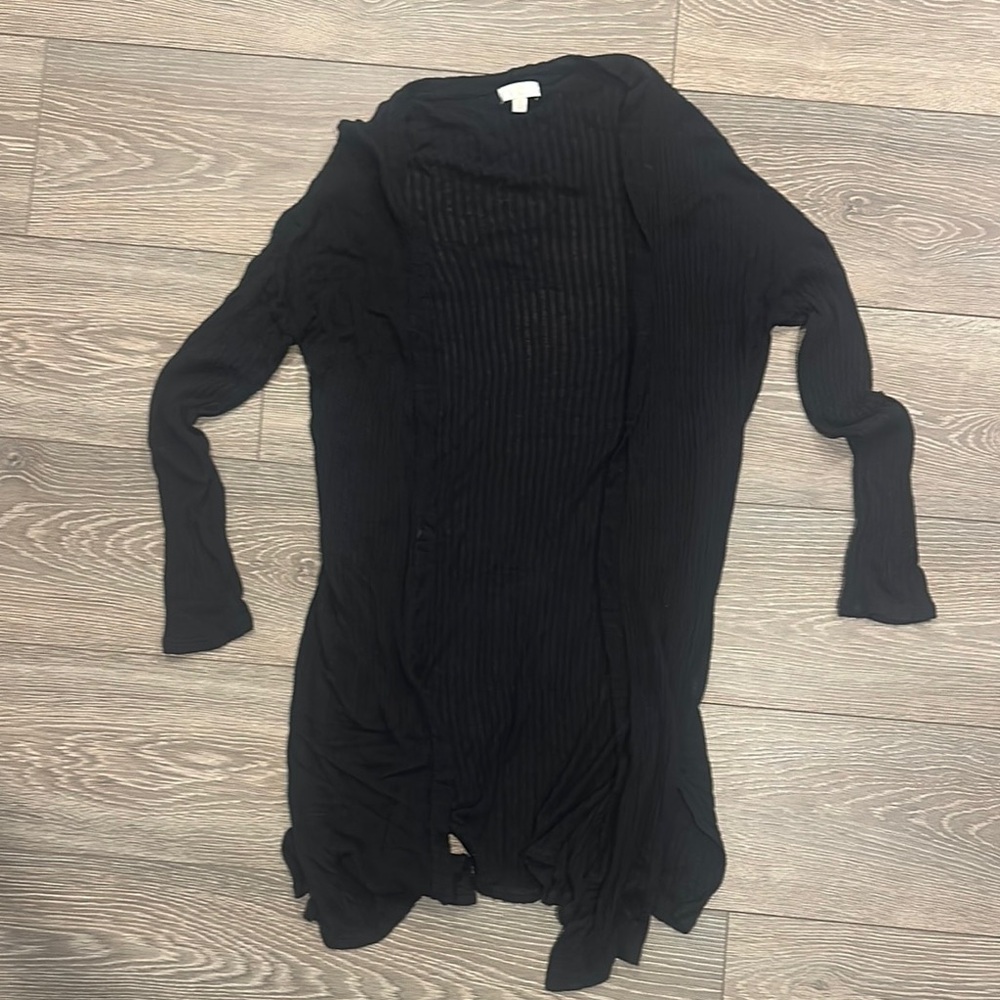 Charming Charlie Black Cardigan Sweater